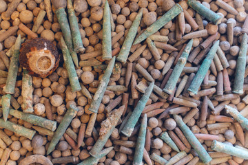 First World War old bullets in &Ccedil;anakkale, (Gallipoli) Turkey