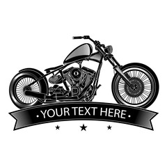 old motorcycle logo vector