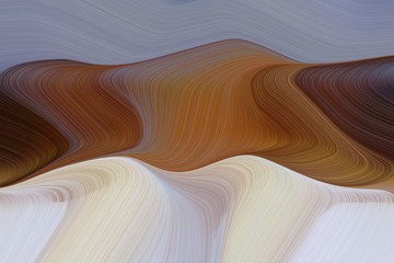 fluid artistic waves with curvy background illustration with dark gray, light slate gray and saddle brown color