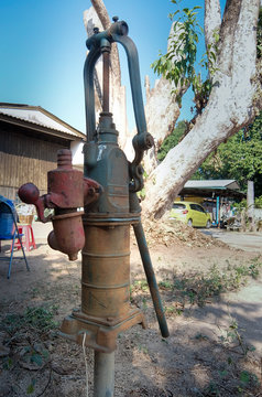 Old And Damaged Groundwater Pump