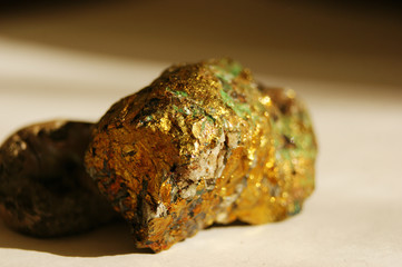 Chalcopyrite mineral or copper pyrite also copper ore
