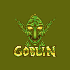 goblin illustration for e-Sport logo, print t-shirt and poster