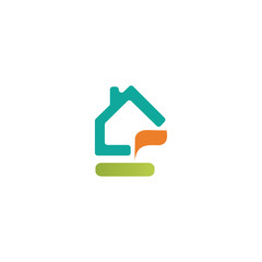 Fototapeta na wymiar House icon real estate graphic design template vector