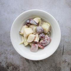 Waldorf Salad with Apples and Grapes