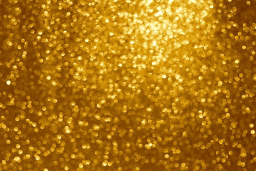 gold abstract background with bokeh defocused lights