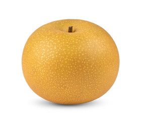 snow pear on white background