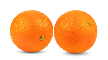 orange fruit isolated on white background