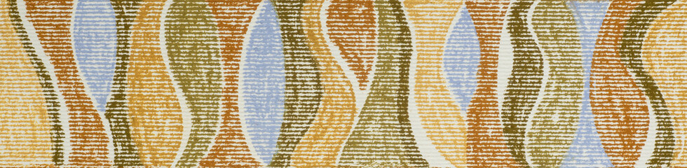 Abstract background of painted pastel crayon waves