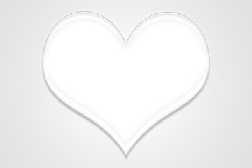 Fondo y corazón de color gris para San Valentín.