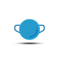Dust mask flat icon on white background
