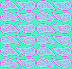 Seamless Oriental Stunning Trendy Color Pattern