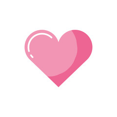 Isolated heart icon vector design