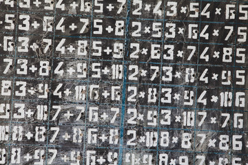 School board in Pripyat. Ukraine