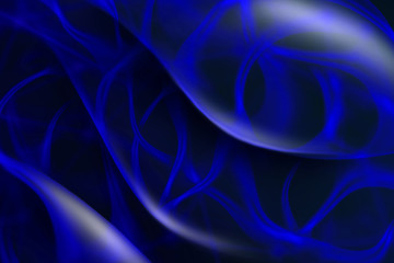 Obraz premium Abstract background design with dark blue waves.