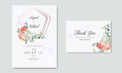 beautiful and romantic wedding invitation cards