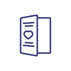 Love card with heart vector design