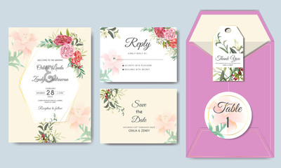 beautiful and romantic wedding invitation cards