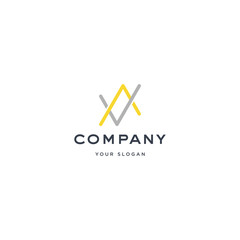 Vector logo design icon. Letter VA, initial. Modern style
