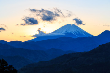 Mt. Fuji seen at Takaori