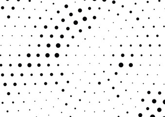 Abstract halftone dotted background. Monochrome grunge pattern with dot and circles.  Vector modern pop art texture for posters, sites, business cards, cover, postcards, labels, stickers layout.