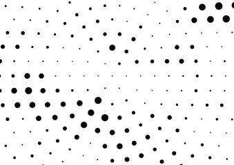 Abstract halftone dotted background. Futuristic grunge pattern, dot, circles.  Vector modern optical pop art texture for posters, sites, business cards, cover, labels mock-up, vintage stickers layout
