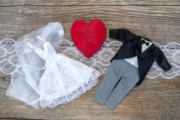 The most beautiful day - with bridal clothing