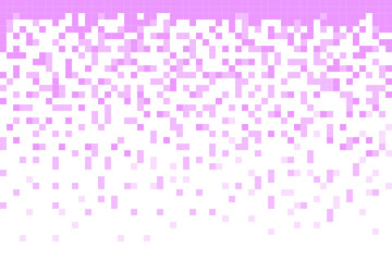 Fading pixel pattern background.Purple and white pixel background. Vector illustration.