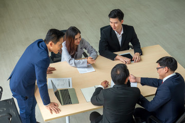 group of business people in a meeting