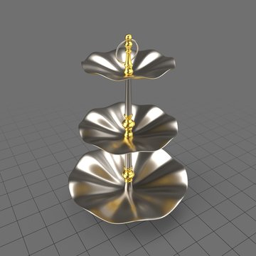 Tiered dessert plate