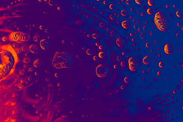 Scribbles all along the colorful background