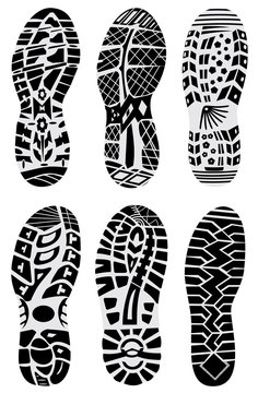  prints of shoes vector