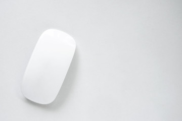 white mouse on office table background