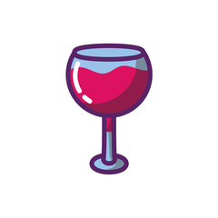 Isolated wine cup vector design