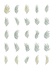 set of vector leaves