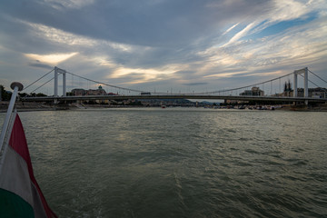 Fototapeta premium Elisabeth Bridge in Budapest, Hungary.