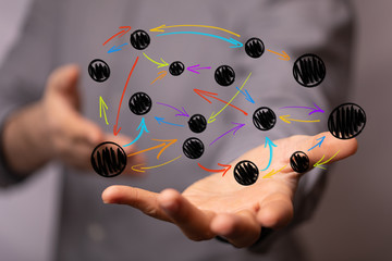 Concept of teamwork and partnership