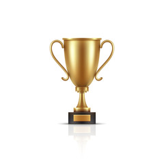 Fototapeta na wymiar Realistic, golden cup object isolated, Symbol of victory and success. Vector illustration.