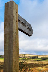 old wooden sign