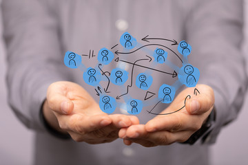 Digital Network and data concept.