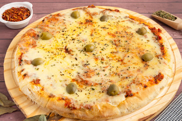 pizza de muzzarella