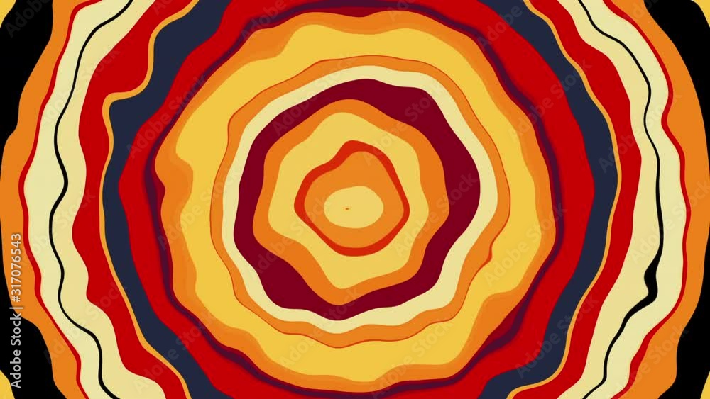 Aufkleber computer generated a backdrop from colorful twisted stripes in circle shape. 3d rendering of abstrac