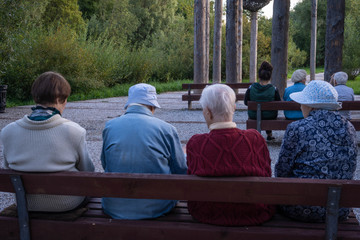 people in park