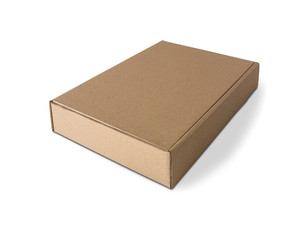 Cardboard box isolated