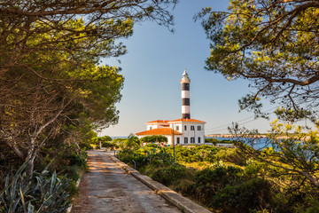 Path leading to Porto Colom lighthouse, Mallorca
