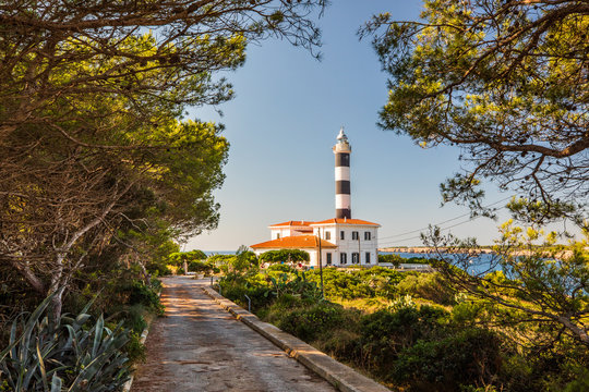 Path leading to Porto Colom lighthouse, Mallorca