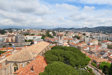 Rooftop view in Cannes, France