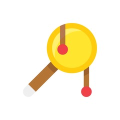 china new year related rattle drum vector in flat design