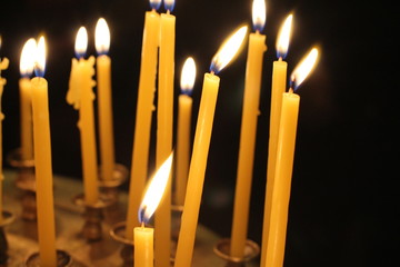 świece w cerkwii prawosławnej