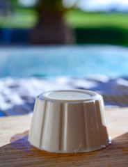 Cheese collection, piece of fresh Spanish soft white cheese made from cow milk