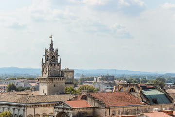 Obraz premium cityscape with the city hall tower in Avignon old town 